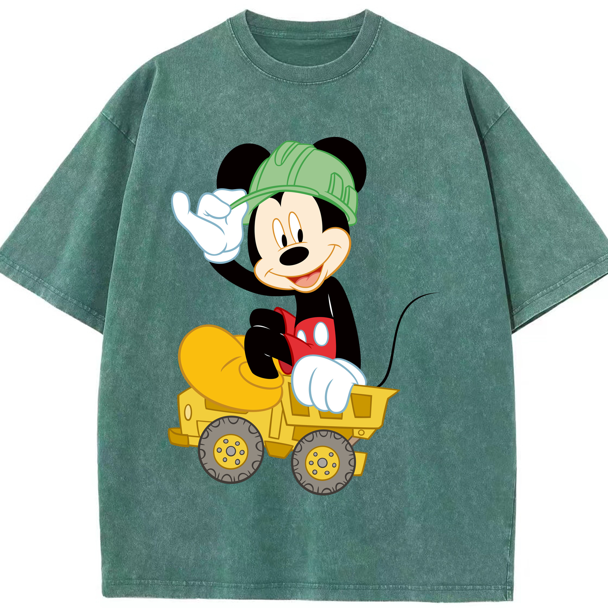 （画像用） ミッキーマウス Mickey Mouse 綿100% ヴィンテージ風 半袖Tシャツ（フロントプリント）
